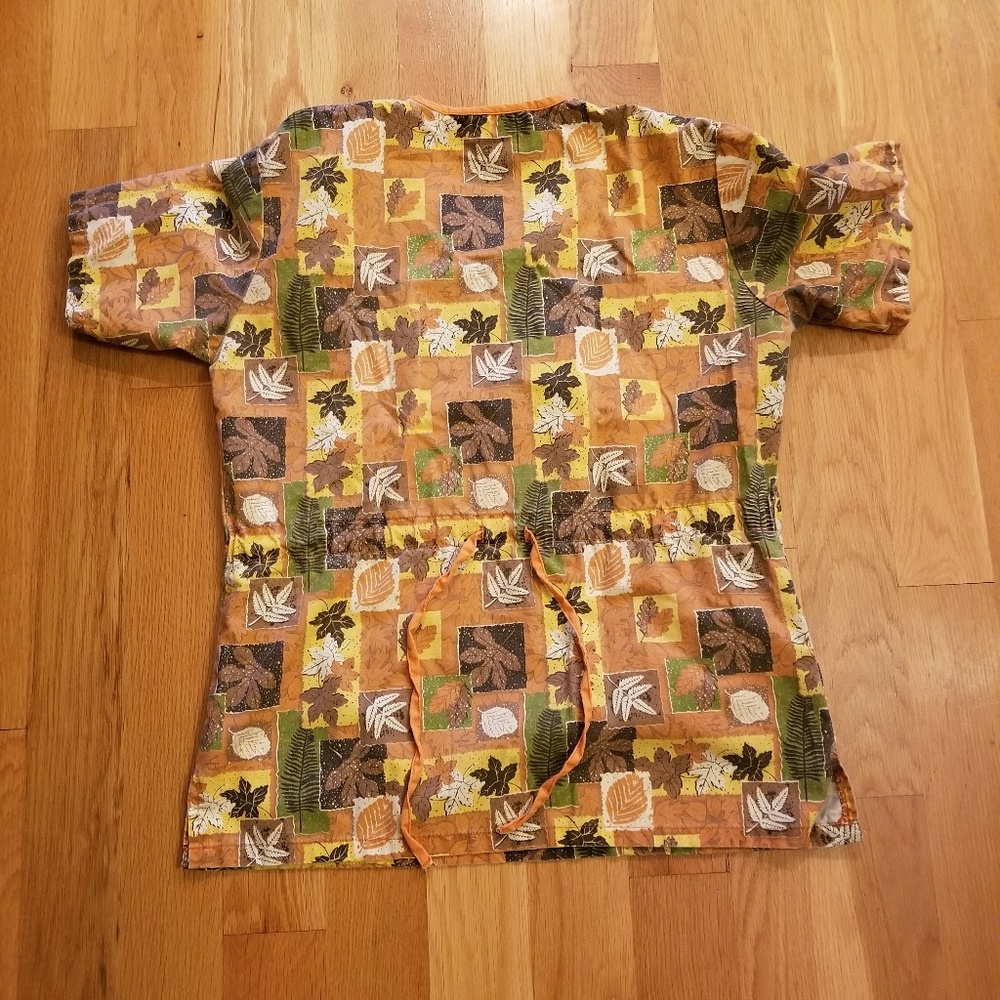 Fall Scrub Top - Picture 2 of 3